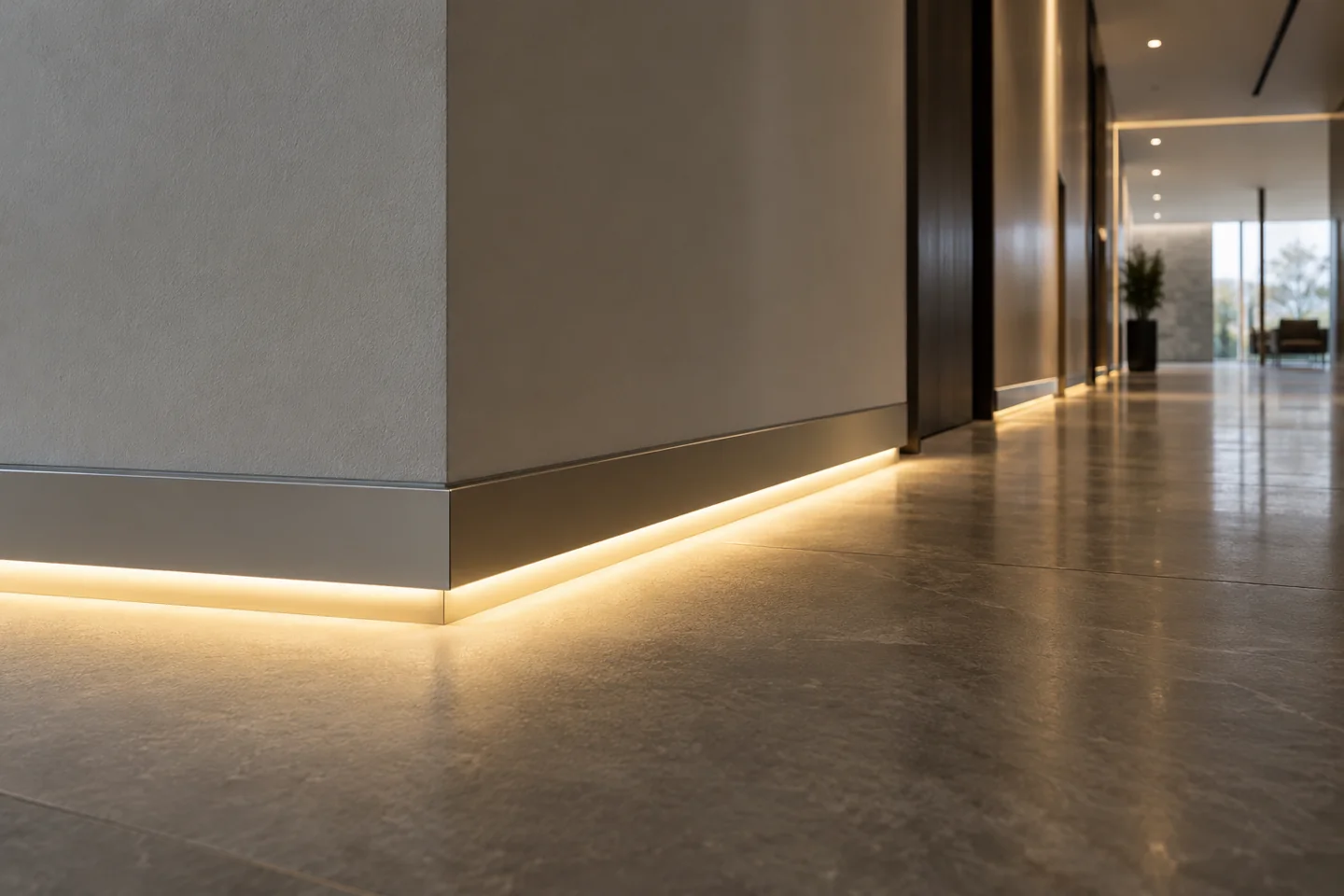 led skirting baseboard systems application illustration