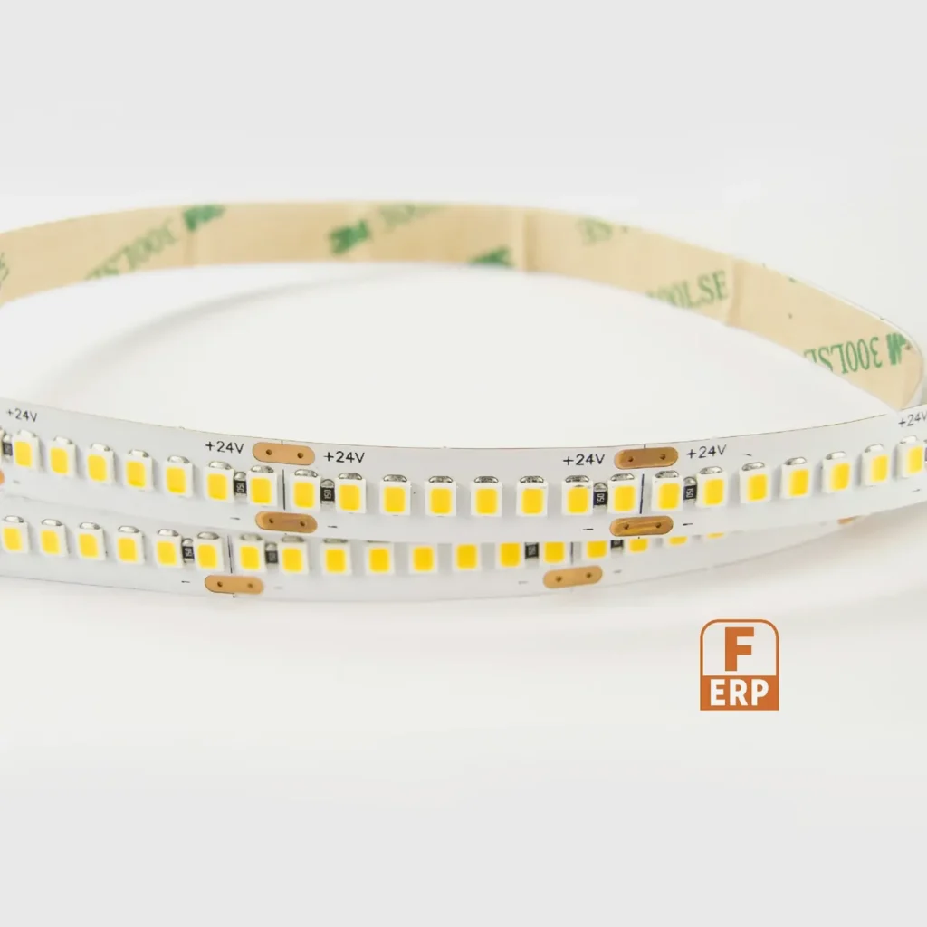 2835 High Efficiency 19.2W/M 10mm 130lm/W 240LEDs/M IP20 24V FR90